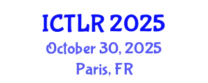 International Conference on Tax Law and Regulations (ICTLR) October 30, 2025 - Paris, France