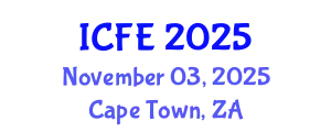 International Conference on Nutrition and Food Engineering (ICFE) November 03, 2025 - Cape Town, South Africa