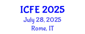 International Conference on Nutrition and Food Engineering (ICFE) July 28, 2025 - Rome, Italy