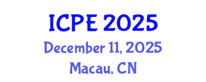 International Conference on Polymer Engineering (ICPE) December 11, 2025 - Macau, China