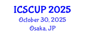 International Conference on Sustainable City and Urban Planning (ICSCUP) October 30, 2025 - Osaka, Japan