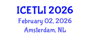 International Conference on Educational Technology and Learning Innovation (ICETLI) February 02, 2026 - Amsterdam, Netherlands