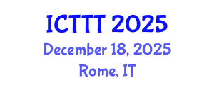 International Conference on Telecare, Telehealth and Telemedicine (ICTTT) December 18, 2025 - Rome, Italy