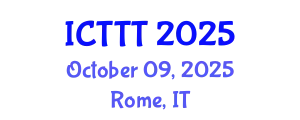 International Conference on Telecare, Telehealth and Telemedicine (ICTTT) October 09, 2025 - Rome, Italy
