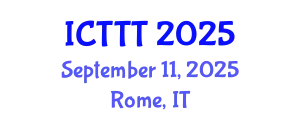 International Conference on Telecare, Telehealth and Telemedicine (ICTTT) September 11, 2025 - Rome, Italy