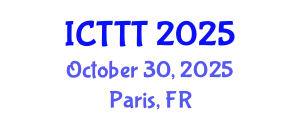 International Conference on Telecare, Telehealth and Telemedicine (ICTTT) October 30, 2025 - Paris, France