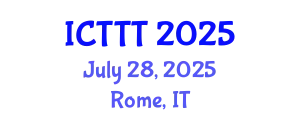 International Conference on Telecare, Telehealth and Telemedicine (ICTTT) July 28, 2025 - Rome, Italy