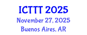 International Conference on Telecare, Telehealth and Telemedicine (ICTTT) November 27, 2025 - Buenos Aires, Argentina