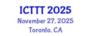 International Conference on Telecare, Telehealth and Telemedicine (ICTTT) November 27, 2025 - Toronto, Canada