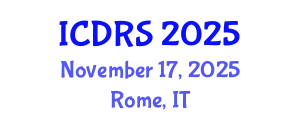 International Conference on Disability and Rehabilitation Sciences (ICDRS) November 17, 2025 - Rome, Italy