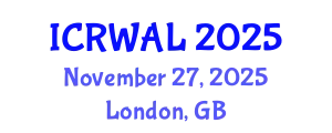 International Conference on Reading, Writing and Applied Linguistics (ICRWAL) November 27, 2025 - London, United Kingdom