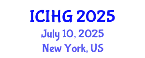 International Conference on Integrated and Human Geography (ICIHG) July 10, 2025 - New York, United States