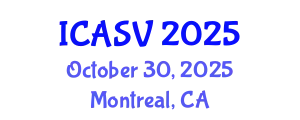 International Conference on Animal Sciences and Veterinary (ICASV) October 30, 2025 - Montreal, Canada