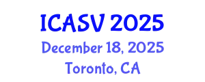 International Conference on Animal Sciences and Veterinary (ICASV) December 18, 2025 - Toronto, Canada