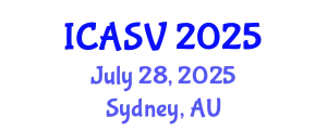 International Conference on Animal Sciences and Veterinary (ICASV) July 28, 2025 - Sydney, Australia