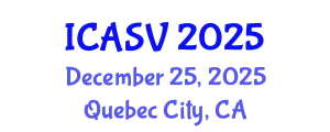 International Conference on Animal Sciences and Veterinary (ICASV) December 25, 2025 - Quebec City, Canada