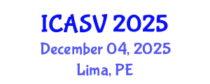 International Conference on Animal Sciences and Veterinary (ICASV) December 04, 2025 - Lima, Peru