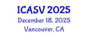 International Conference on Animal Sciences and Veterinary (ICASV) December 18, 2025 - Vancouver, Canada