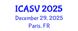 International Conference on Animal Sciences and Veterinary (ICASV) December 29, 2025 - Paris, France