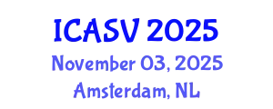International Conference on Animal Sciences and Veterinary (ICASV) November 03, 2025 - Amsterdam, Netherlands