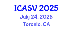 International Conference on Animal Sciences and Veterinary (ICASV) July 24, 2025 - Toronto, Canada