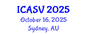 International Conference on Animal Sciences and Veterinary (ICASV) October 16, 2025 - Sydney, Australia