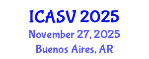 International Conference on Animal Sciences and Veterinary (ICASV) November 27, 2025 - Buenos Aires, Argentina