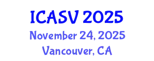 International Conference on Animal Sciences and Veterinary (ICASV) November 24, 2025 - Vancouver, Canada