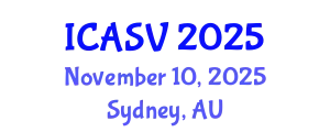 International Conference on Animal Sciences and Veterinary (ICASV) November 10, 2025 - Sydney, Australia