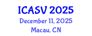 International Conference on Animal Sciences and Veterinary (ICASV) December 11, 2025 - Macau, China