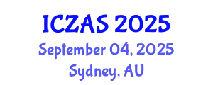 International Conference on Zoology and Animal Science (ICZAS) September 04, 2025 - Sydney, Australia