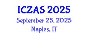 International Conference on Zoology and Animal Science (ICZAS) September 25, 2025 - Naples, Italy