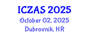 International Conference on Zoology and Animal Science (ICZAS) October 02, 2025 - Dubrovnik, Croatia