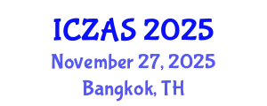 International Conference on Zoology and Animal Science (ICZAS) November 27, 2025 - Bangkok, Thailand