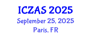 International Conference on Zoology and Animal Science (ICZAS) September 25, 2025 - Paris, France