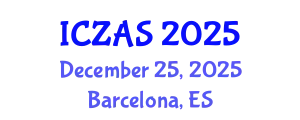 International Conference on Zoology and Animal Science (ICZAS) December 25, 2025 - Barcelona, Spain