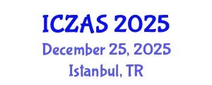 International Conference on Zoology and Animal Science (ICZAS) December 25, 2025 - Istanbul, Turkey