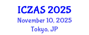 International Conference on Zoology and Animal Science (ICZAS) November 10, 2025 - Tokyo, Japan