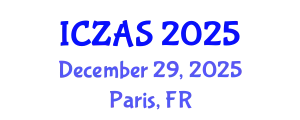 International Conference on Zoology and Animal Science (ICZAS) December 29, 2025 - Paris, France