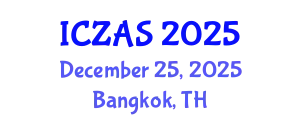 International Conference on Zoology and Animal Science (ICZAS) December 25, 2025 - Bangkok, Thailand