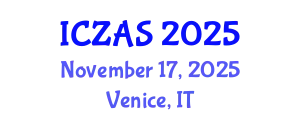 International Conference on Zoology and Animal Science (ICZAS) November 17, 2025 - Venice, Italy