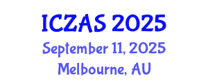 International Conference on Zoology and Animal Science (ICZAS) September 11, 2025 - Melbourne, Australia