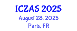 International Conference on Zoology and Animal Science (ICZAS) August 28, 2025 - Paris, France