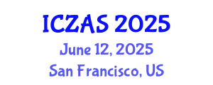 International Conference on Zoology and Animal Science (ICZAS) June 12, 2025 - San Francisco, United States