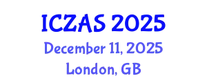 International Conference on Zoology and Animal Science (ICZAS) December 11, 2025 - London, United Kingdom
