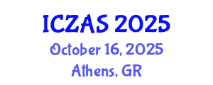 International Conference on Zoology and Animal Science (ICZAS) October 16, 2025 - Athens, Greece