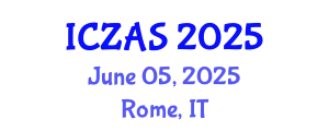 International Conference on Zoology and Animal Science (ICZAS) June 05, 2025 - Rome, Italy