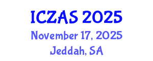International Conference on Zoology and Animal Science (ICZAS) November 17, 2025 - Jeddah, Saudi Arabia