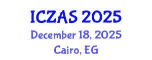 International Conference on Zoology and Animal Science (ICZAS) December 18, 2025 - Cairo, Egypt