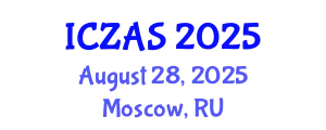International Conference on Zoology and Animal Science (ICZAS) August 28, 2025 - Moscow, Russia